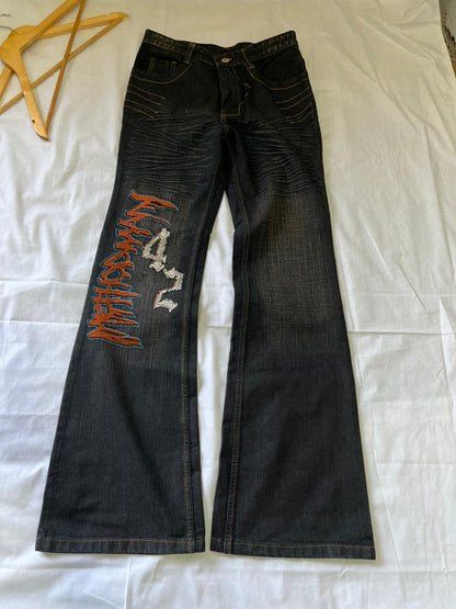 HI POWER Vintage Blue Jeans | Pre-Owned Streetwear Denim|  Men Women | Unisex  | Online Shopping