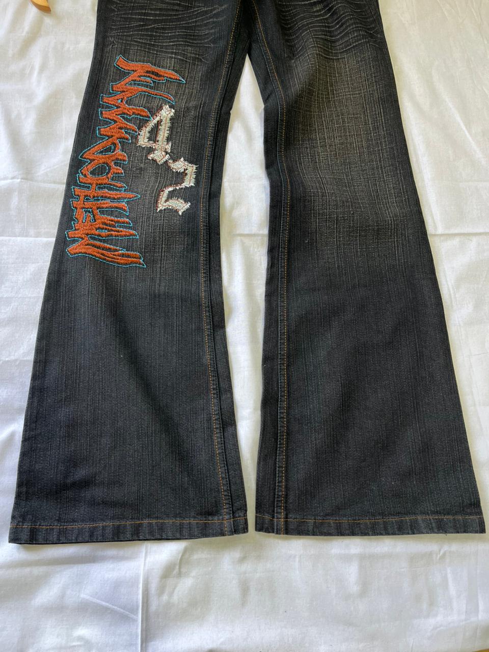 HI POWER Vintage Blue Jeans | Pre-Owned Streetwear Denim|  Men Women | Unisex  | Online Shopping