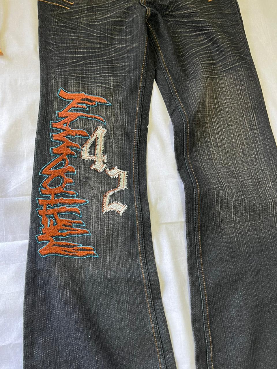 HI POWER Vintage Blue Jeans | Pre-Owned Streetwear Denim|  Men Women | Unisex  | Online Shopping