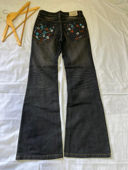 HI POWER Vintage Blue Jeans | Pre-Owned Streetwear Denim|  Men Women | Unisex  | Online Shopping