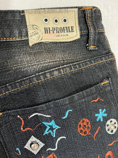 HI POWER Vintage Blue Jeans | Pre-Owned Streetwear Denim|  Men Women | Unisex  | Online Shopping