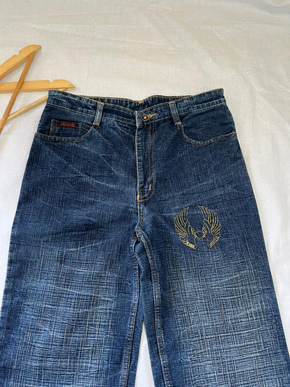 DUDE Vintage Blue Jeans | Pre-Owned Streetwear Denim|  Men Women | Unisex  | Online Shopping