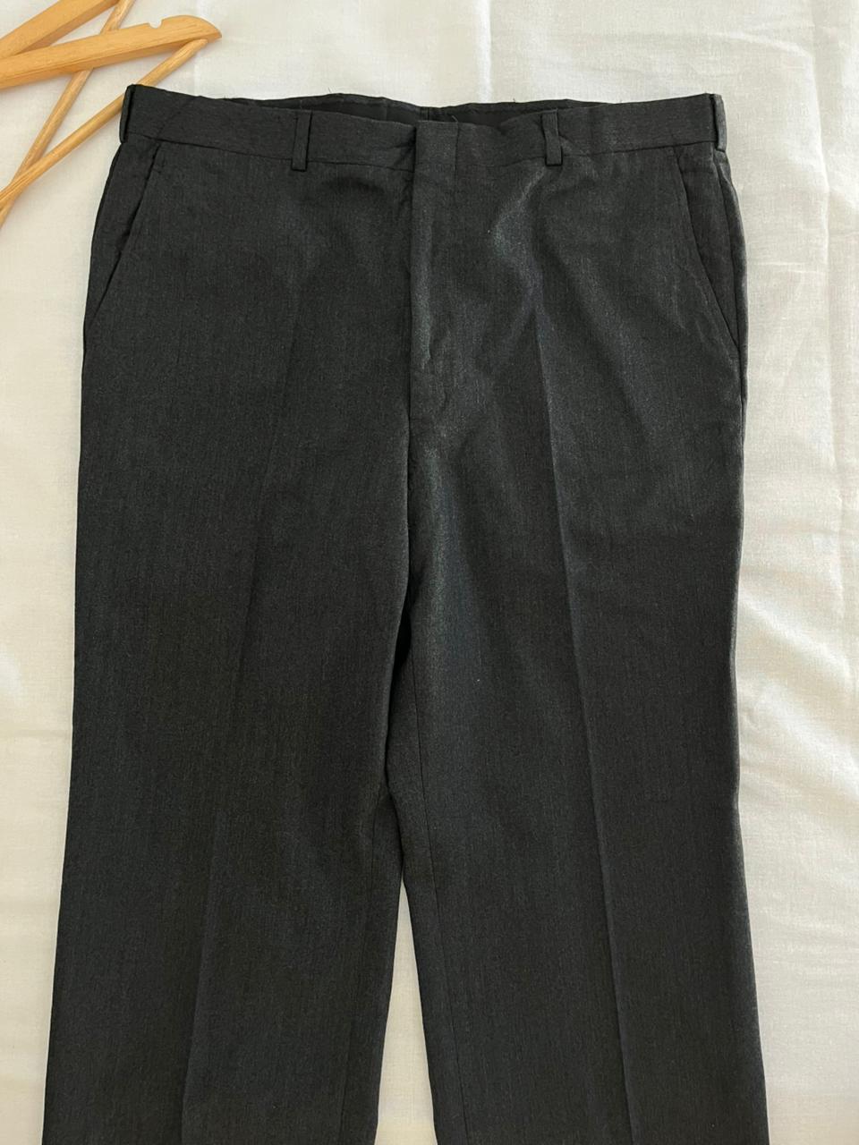 GREY POLYESTER FORMAL Trousers || Everyday Wear Pants | Smart Casual Style | Men Women | Online Shopping