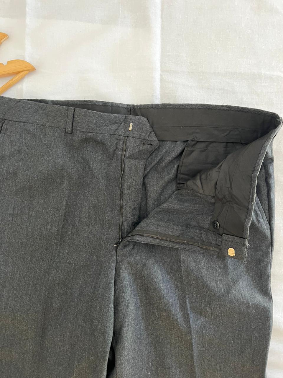 GREY POLYESTER FORMAL Trousers || Everyday Wear Pants | Smart Casual Style | Men Women | Online Shopping