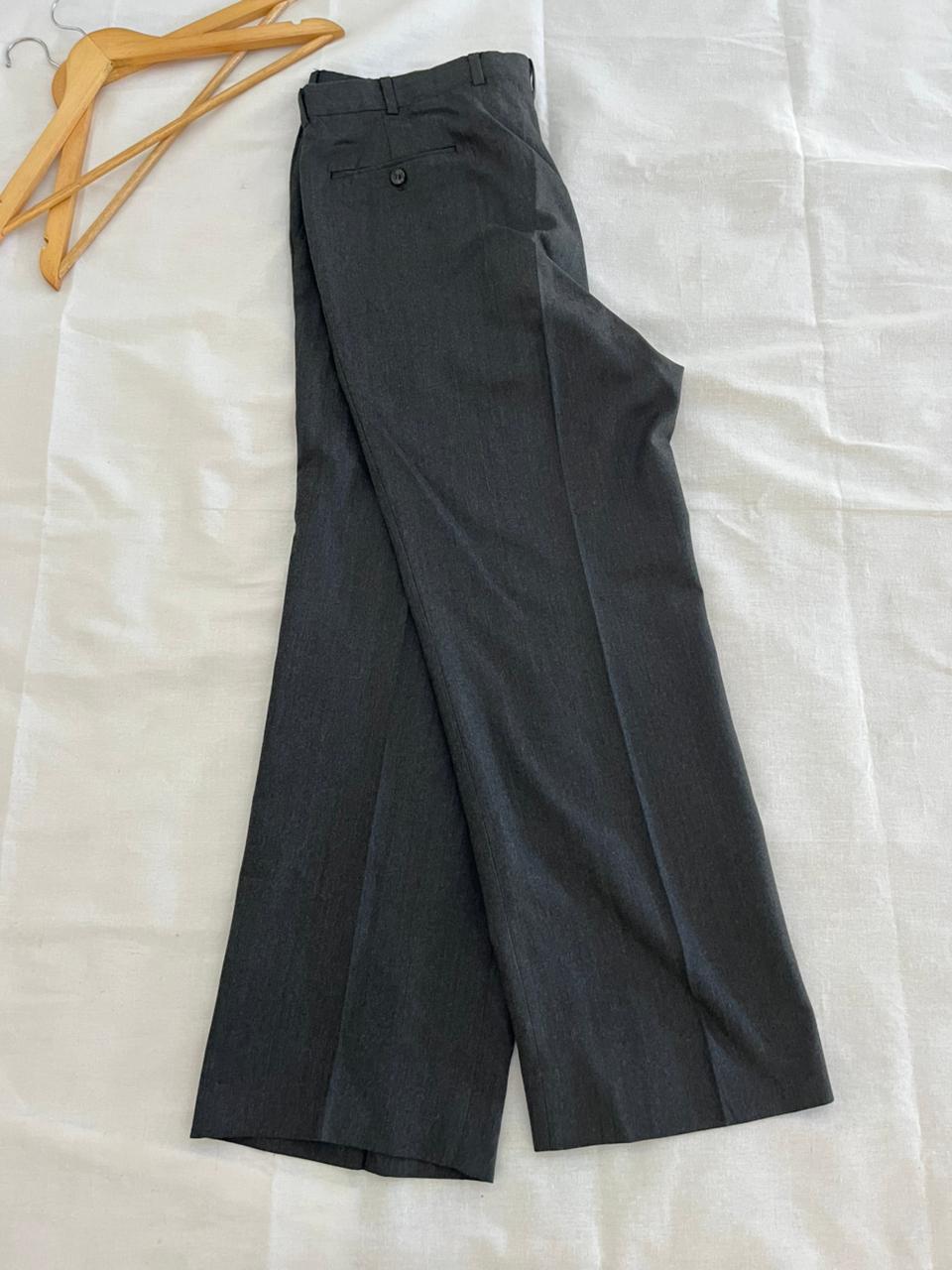 GREY POLYESTER FORMAL Trousers || Everyday Wear Pants | Smart Casual Style | Men Women | Online Shopping