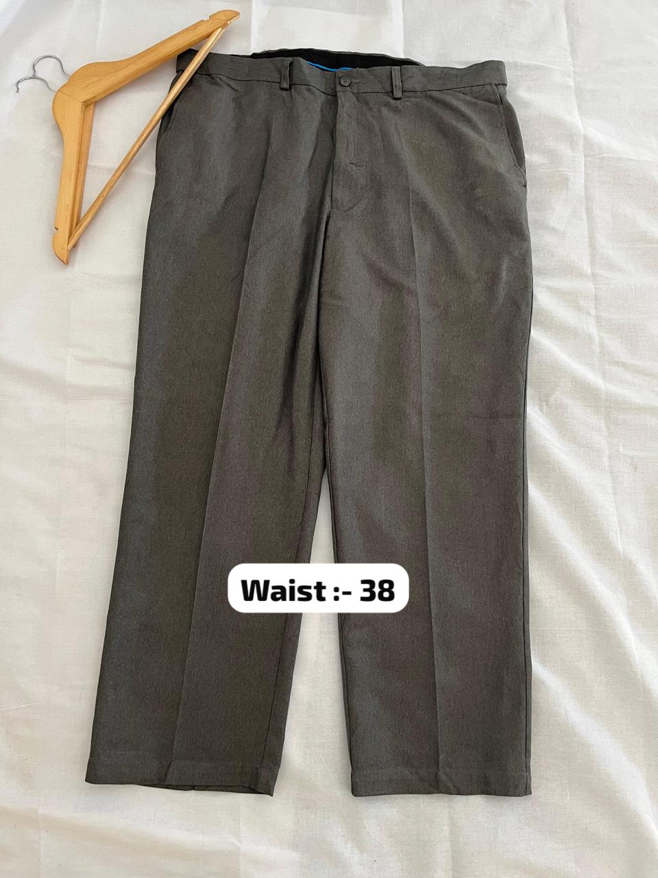 Haggar Formal Trousers |single pleated | Everyday Wear Pants | Smart Casual Style | Men Women | Online Shopping