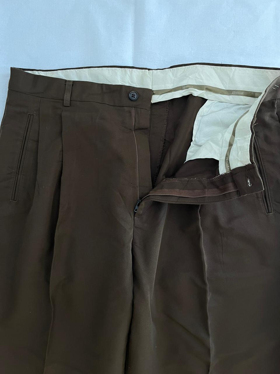 Haggar Formal Trousers | Double pleated | Everyday Wear Pants | Smart Casual Style | Men Women | Online Shopping