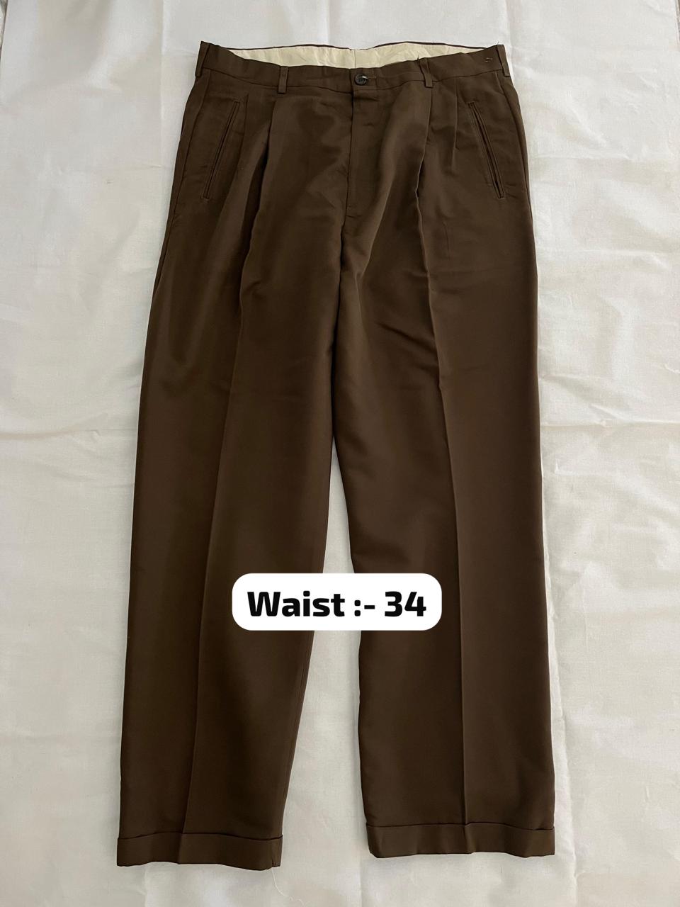 Haggar Formal Trousers | Double pleated | Everyday Wear Pants | Smart Casual Style | Men Women | Online Shopping