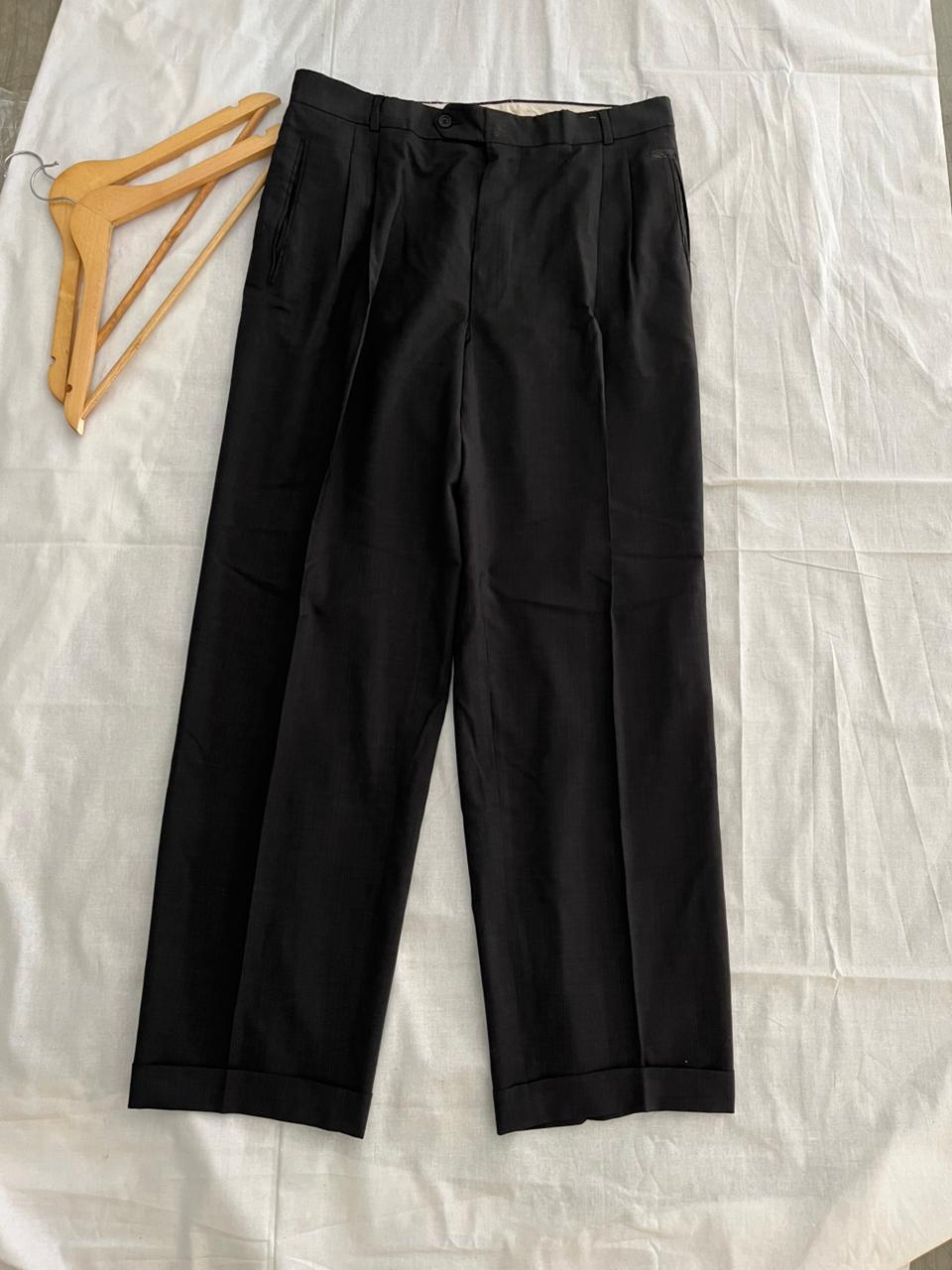 Light black Trousers |Double pleated | Everyday Wear Pants | Smart Casual Style | Men Women | Online Shopping
