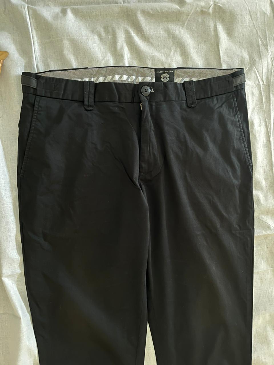 Selected denim Cotton Trousers | Everyday Wear Pants | Smart Casual Style | Men Women | Online Shopping