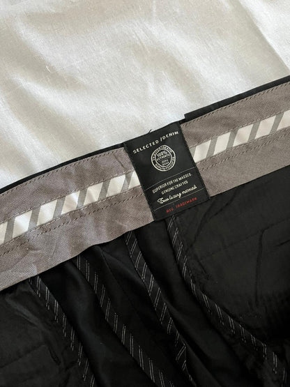 Selected denim Cotton Trousers | Everyday Wear Pants | Smart Casual Style | Men Women | Online Shopping