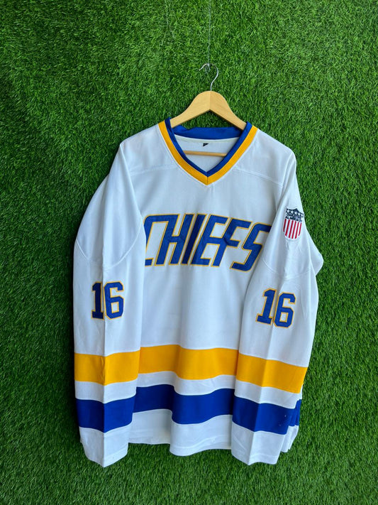 Ice hockey Chiefs Hanson 16  Jersey |Vintage Oversized Streetwear | Men Women |  Online Shopping