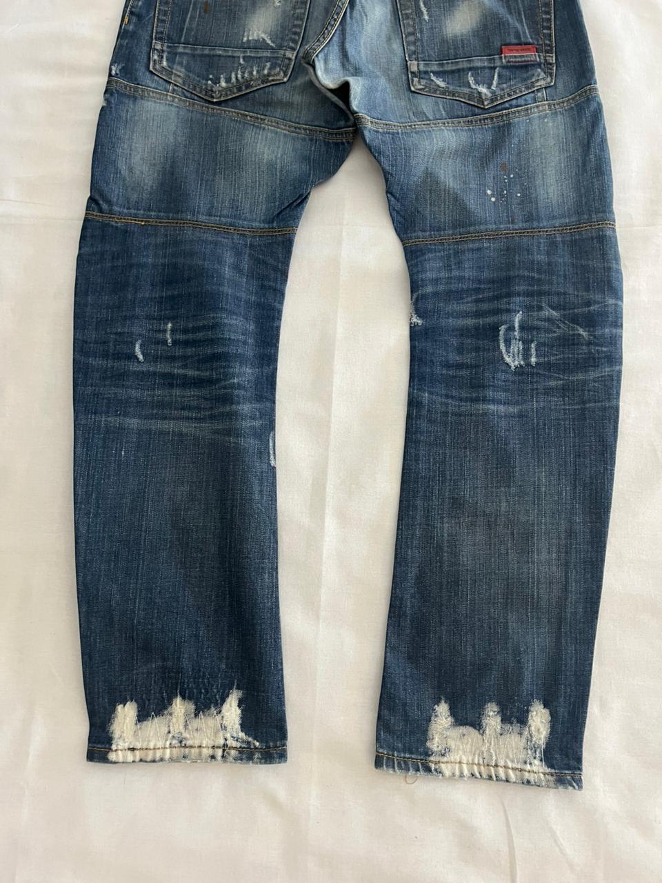 Dsqhared2 Vintage Blue Jeans | Vintage roughed Pre-Owned Streetwear Denim