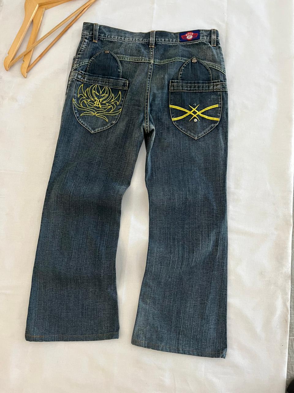 Rock Vintage Blue Jeans | Pre-Owned Streetwear Denim