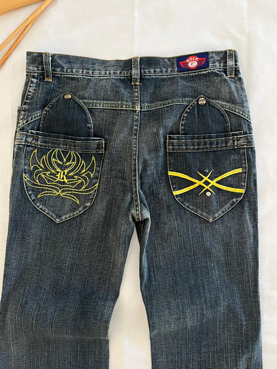Rock Vintage Blue Jeans | Pre-Owned Streetwear Denim
