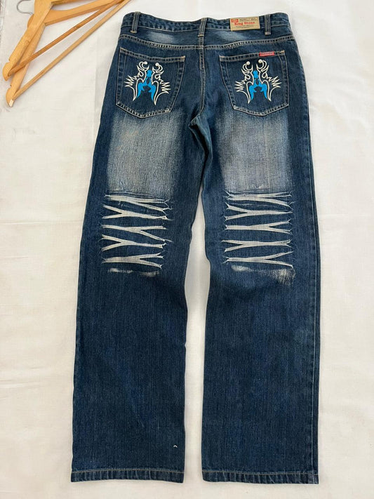 king Stone Vintage Jeans | Pre-Owned Streetwear Denim|  Men Women | Unisex  | Online Shopping