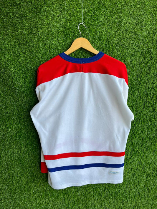 Ice hockey plain white Jersey |Vintage Oversized Streetwear | Men Women |  Online Shopping