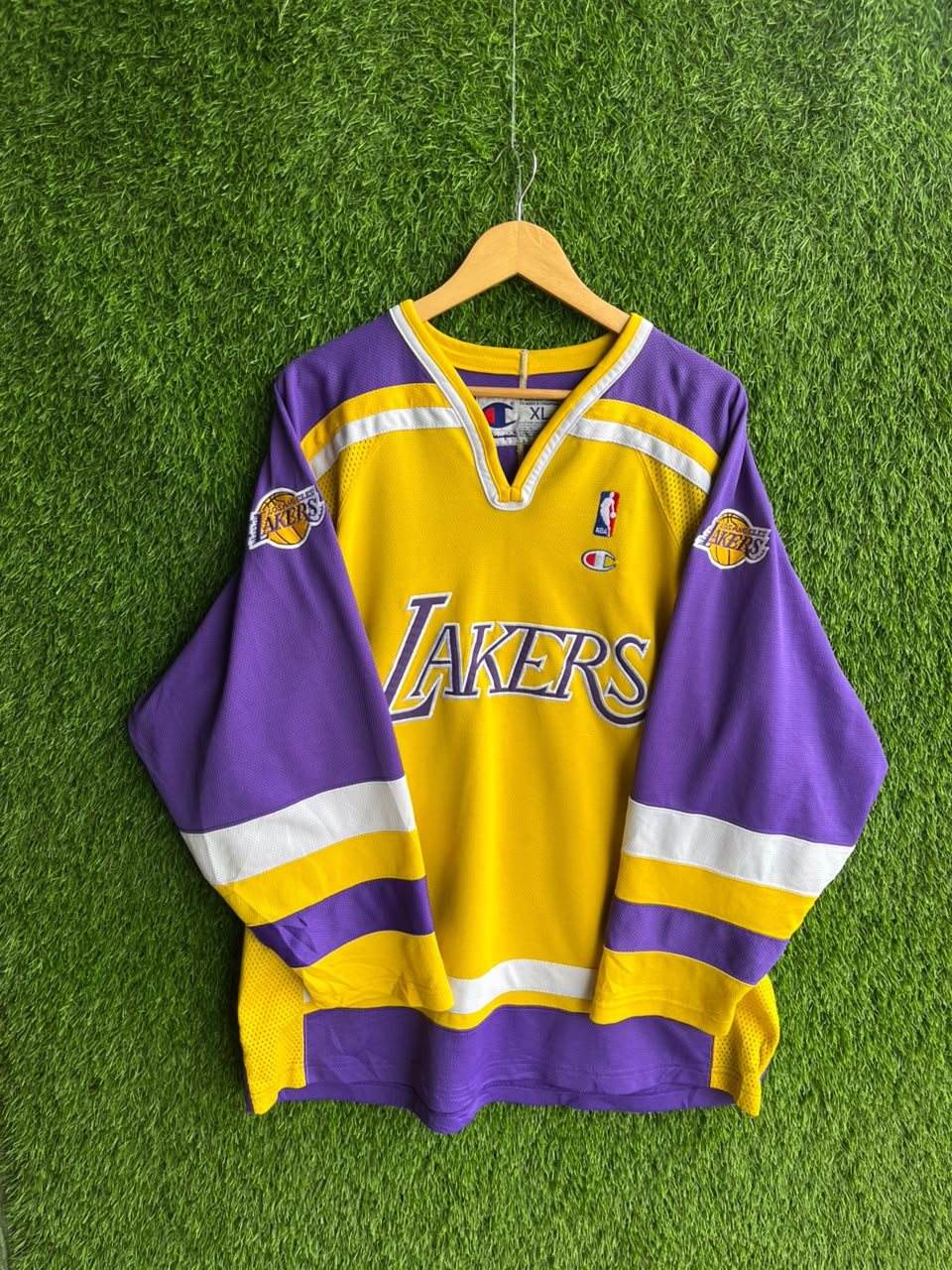 Rare Champions ice hockey Jersey Lakers NBA  | Custom made Vintage Oversized Streetwear | Men Women |  Online Shopping