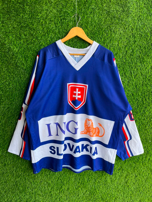 Ice hockey Slovakia Jersey |Vintage Oversized Streetwear | Men Women |  Online Shopping