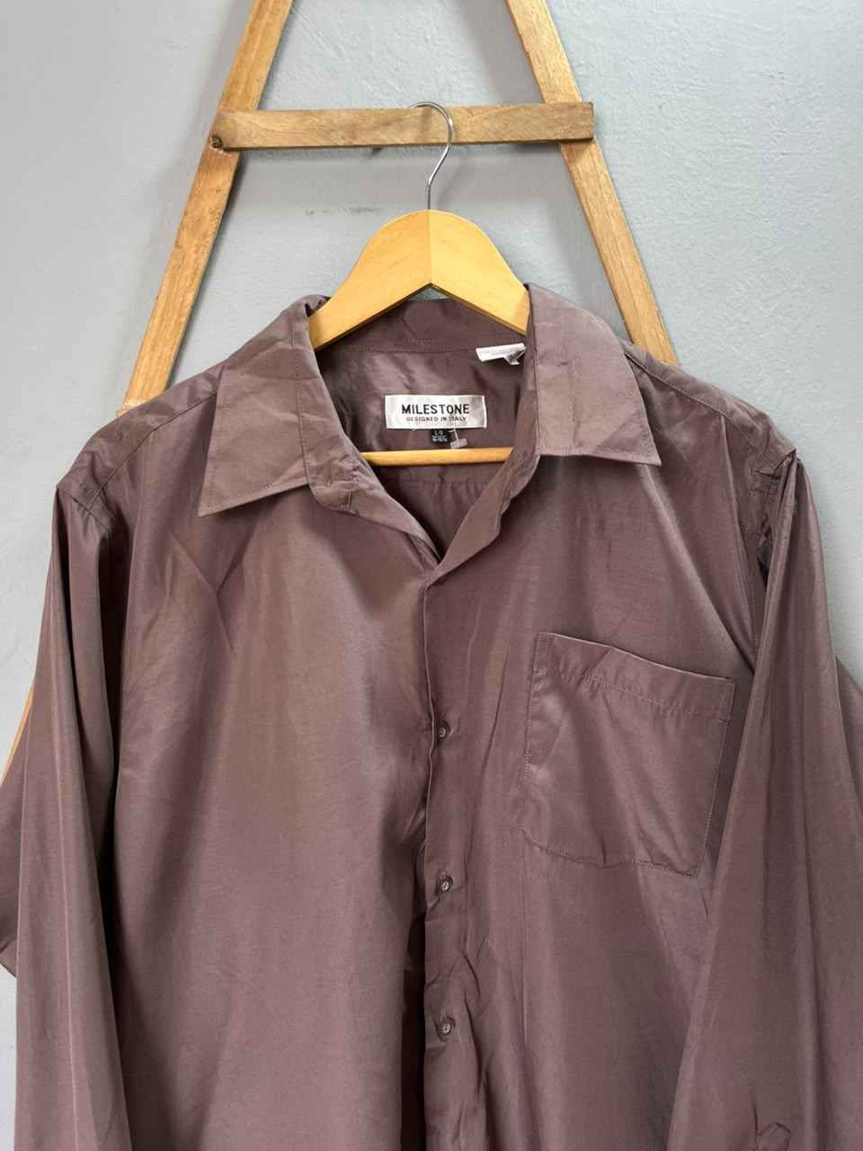 Milestone Shirt | Full Sleeves |Korean-Inspired Oversized Fit | Lightweight Summer Wear | Men Women | Online Shopping