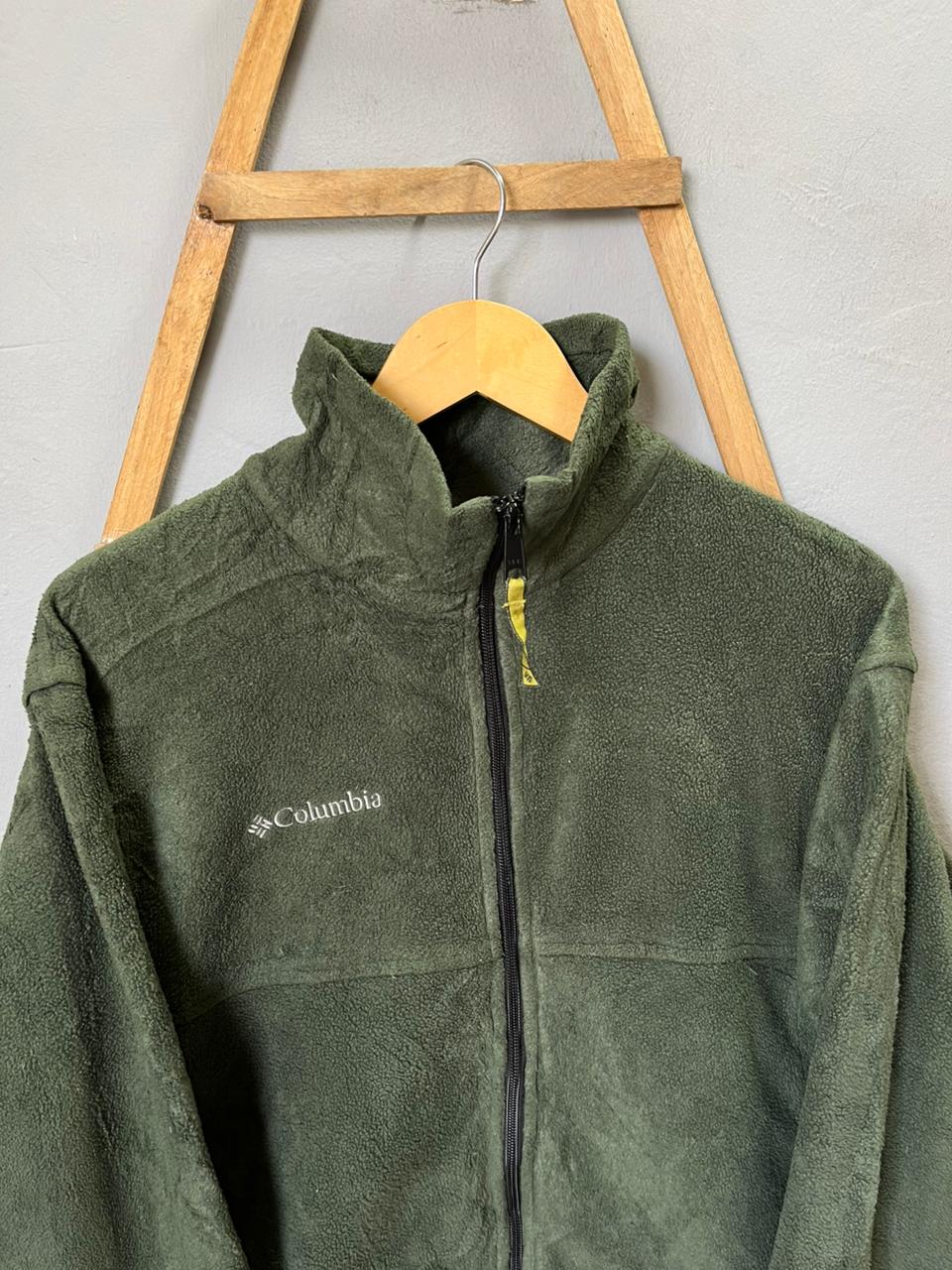 COLUMBIA | Full frontal zipper | Fleece Jacket | Oversized Streetwear | Winterwear | Men Women | Cozy Fashion | Gym Fit | Online Shopping