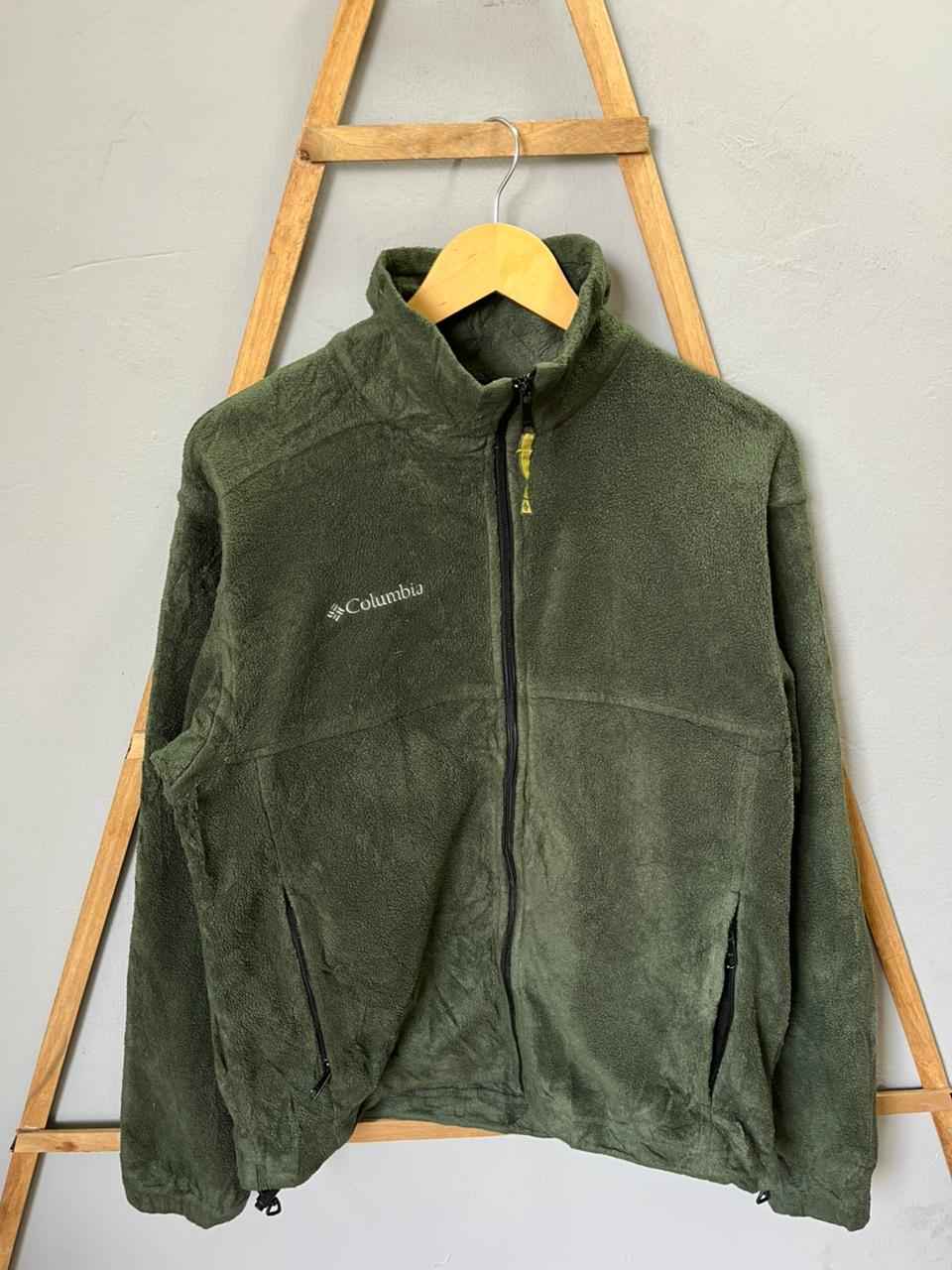 COLUMBIA | Full frontal zipper | Fleece Jacket | Oversized Streetwear | Winterwear | Men Women | Cozy Fashion | Gym Fit | Online Shopping