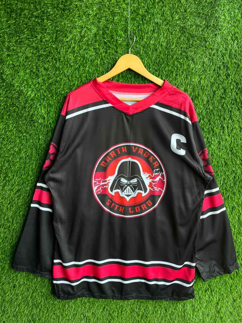 ICEHOCKEY DARTH VADER  Jersey |Vintage Oversized Streetwear | Men Women |  Online Shopping
