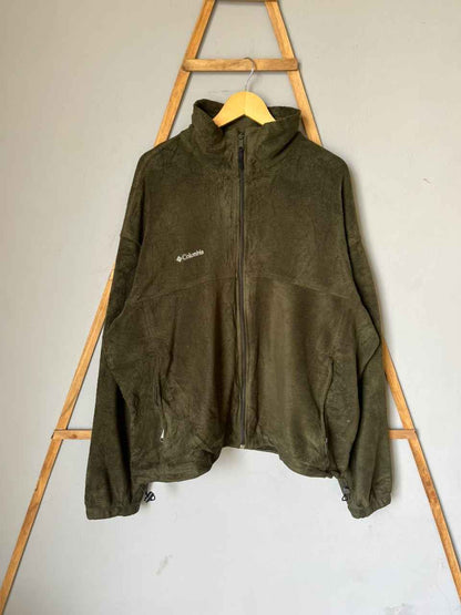 COLUMBI@ | Full frontal zipper | Fleece Jacket | Oversized Streetwear | Winterwear | Men Women | Cozy Fashion | Gym Fit | Online Shopping