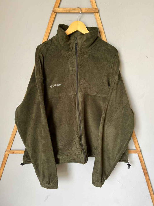 COLUMBI@ | Full frontal zipper | Fleece Jacket | Oversized Streetwear | Winterwear | Men Women | Cozy Fashion | Gym Fit | Online Shopping