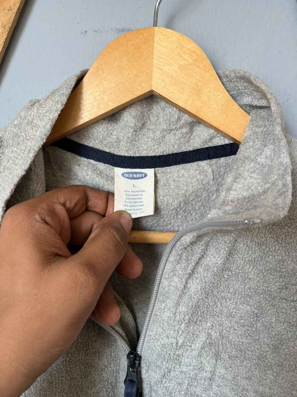 OLD N@vy | Full frontal zipper | Fleece Jacket | Oversized Streetwear | Winterwear | Men Women | Cozy Fashion | Gym Fit | Online Shopping