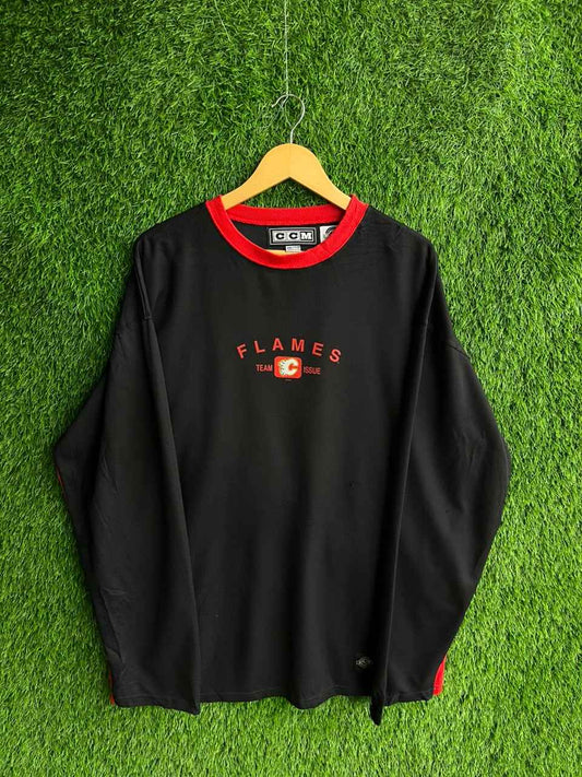 Icehockey flames Jersey |Vintage Oversized Streetwear | Men Women |  Online Shopping