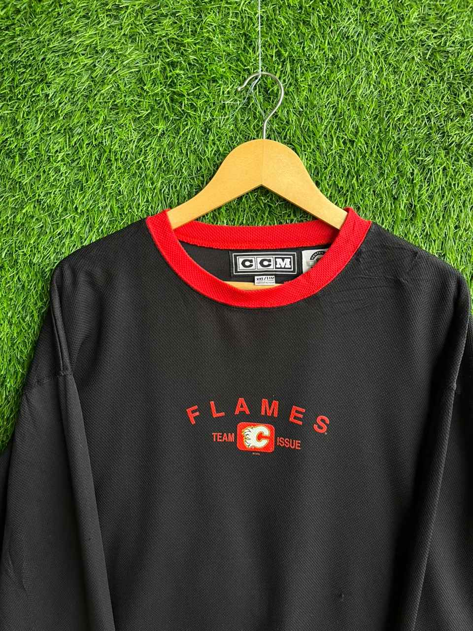 Icehockey flames Jersey |Vintage Oversized Streetwear | Men Women |  Online Shopping