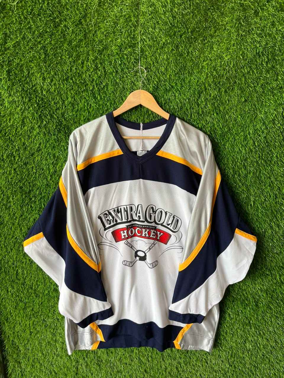 Icehockey Extra Gold Jersey |Vintage Oversized Streetwear | Men Women |  Online Shopping