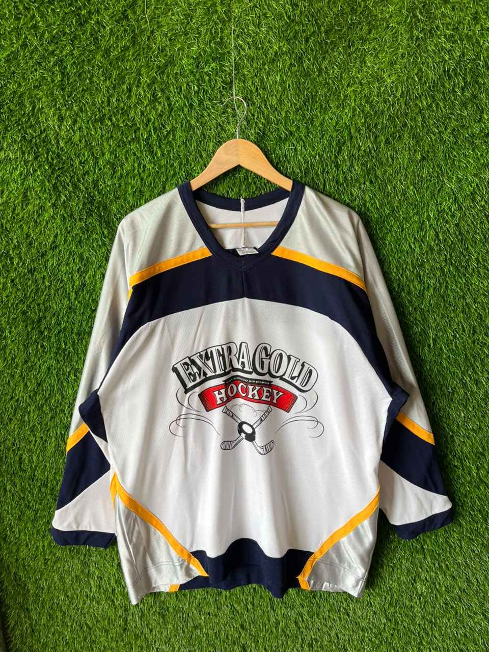 Icehockey Extra Gold Jersey |Vintage Oversized Streetwear | Men Women |  Online Shopping