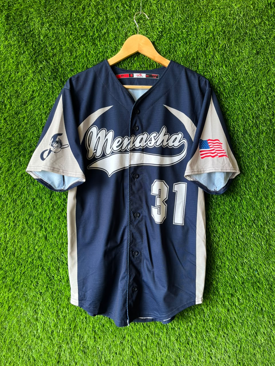 Mlb Menasha Jersey |Vintage Oversized Streetwear | Men Women |  Online Shopping