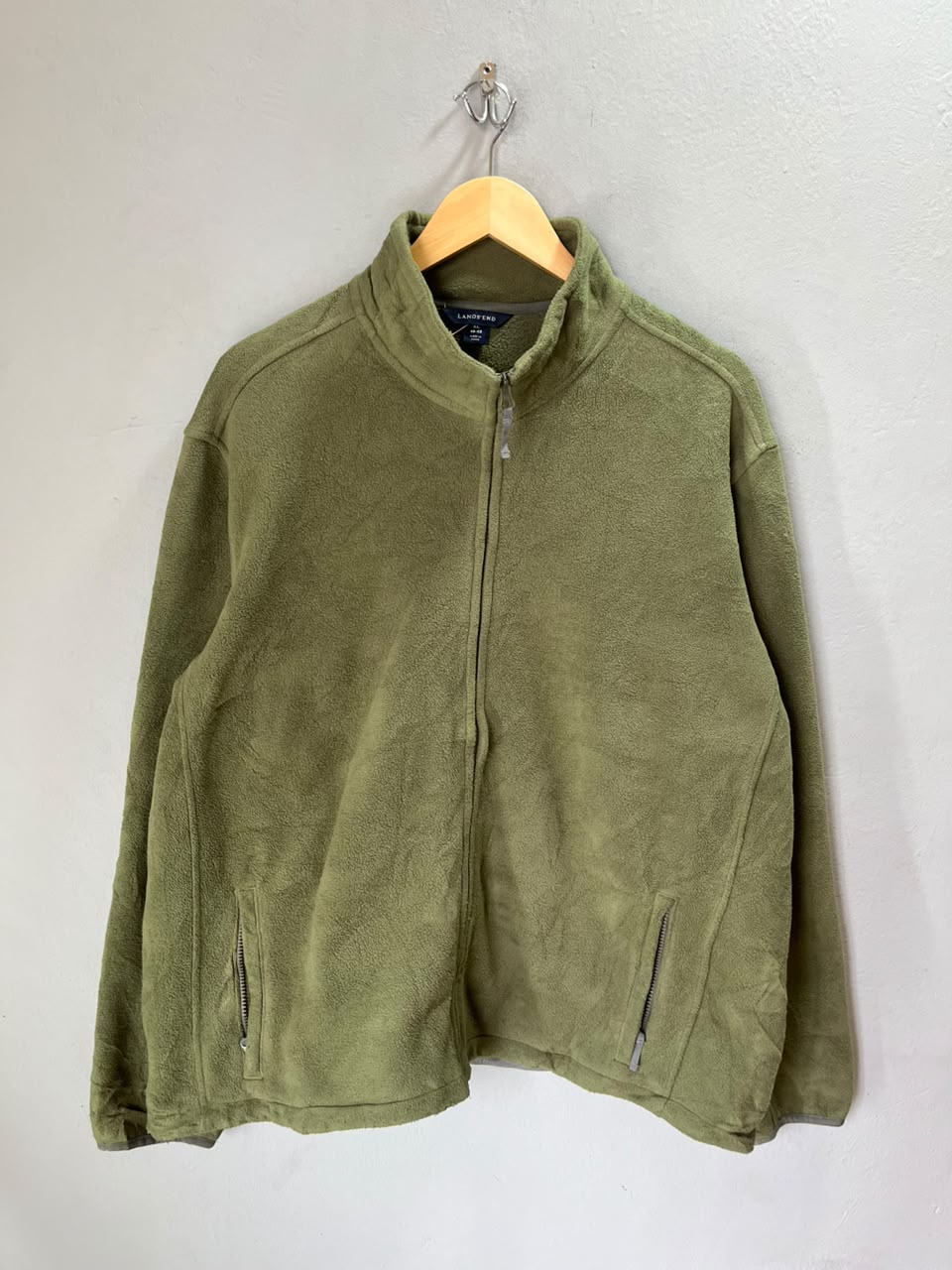 Lands End | Full frontal zipper | Fleece Jacket | Oversized Streetwear | Winterwear | Men Women | Cozy Fashion | Gym Fit | Online Shopping