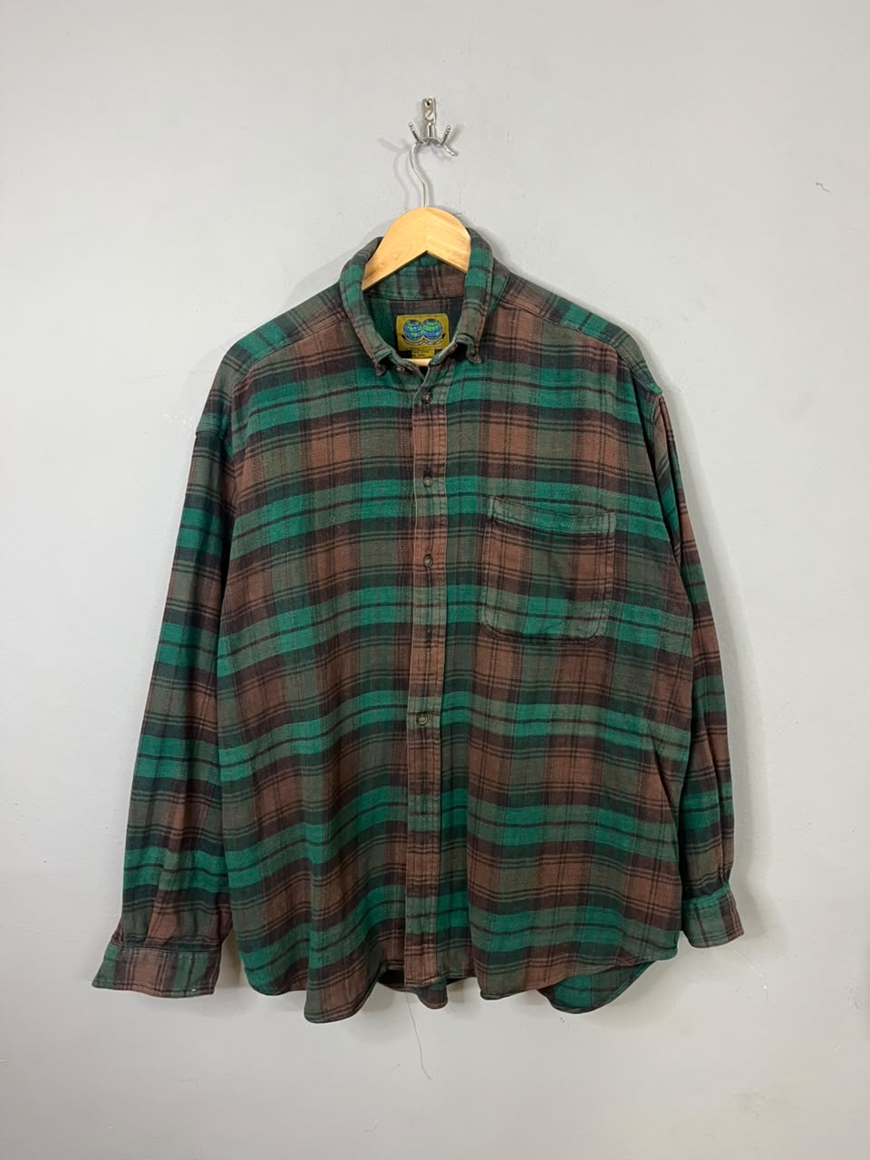 Planet Earth Flannel Shirts | Full Sleeves |Korean-Inspired Oversized Fit | winter wear  | Men Women | Online Shopping