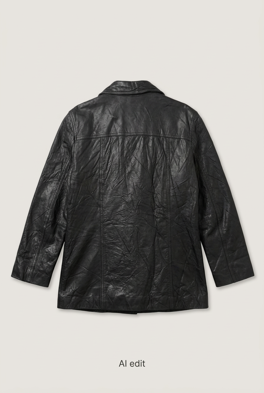 Adler Collection leather coat back preview