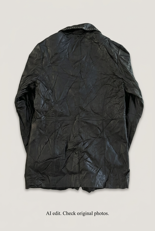 Adler Collection leather jacket back preview