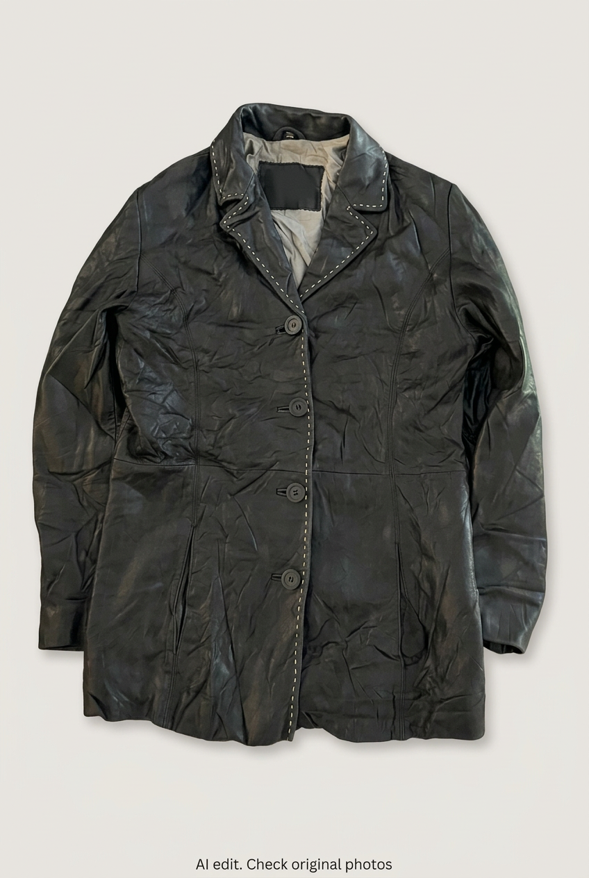 Adler Collection leather jacket front preview