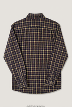 Back product view of Denver Hayes plaid shirt, flat lay