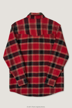 Back product view of Union House plaid flannel, flat lay