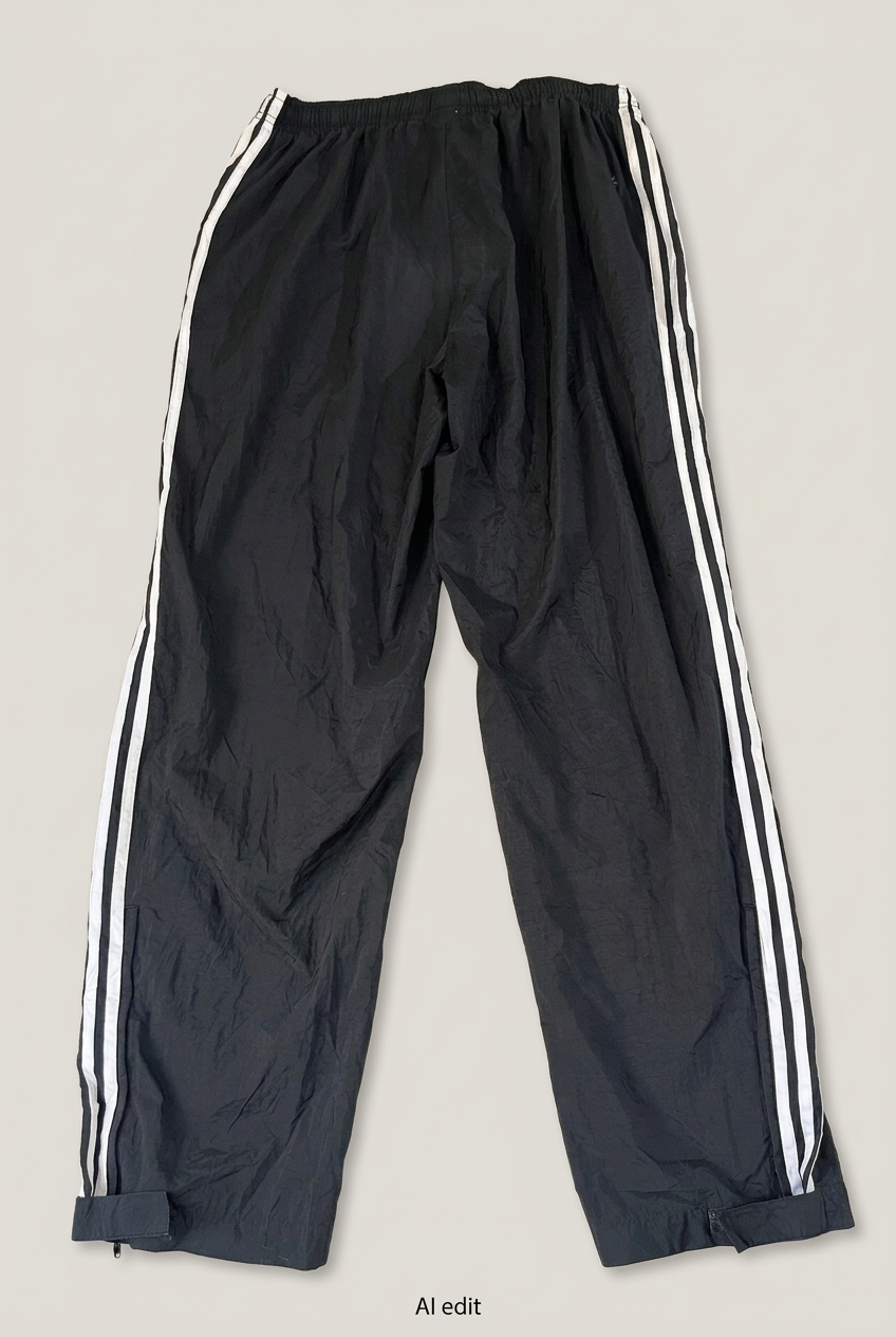 Black Adidas trousers back preview