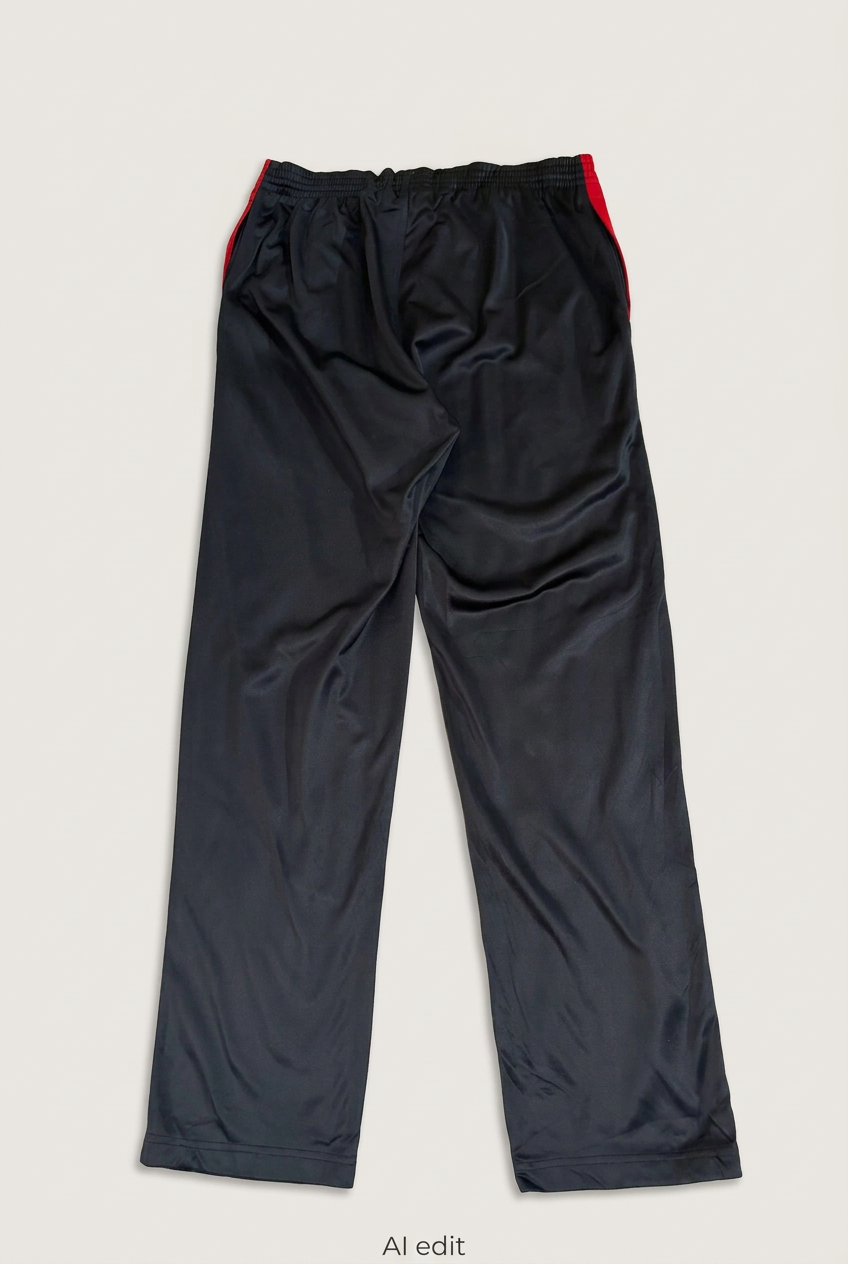 Black and red Kappa trousers back preview