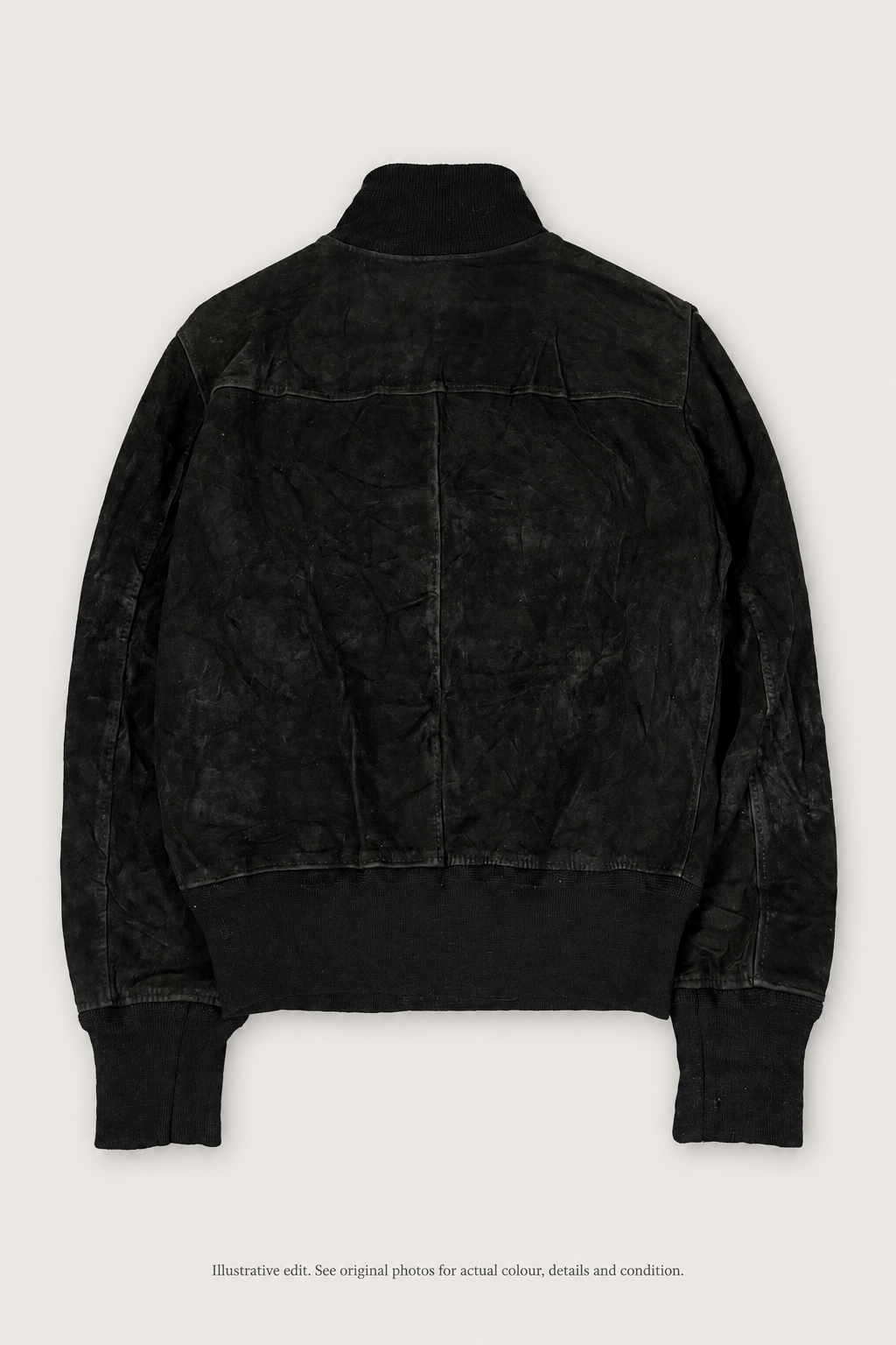 Black jacket styled back view