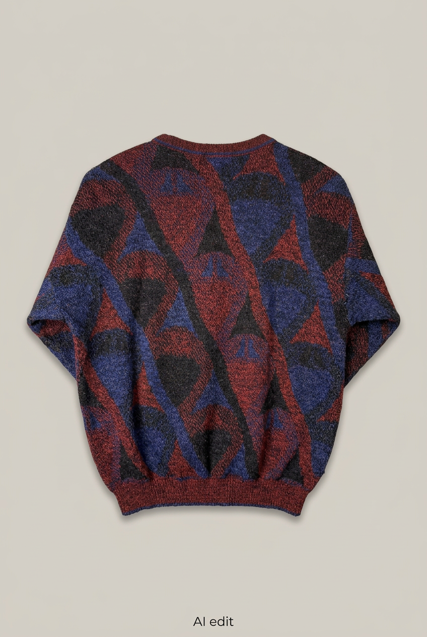 Bonda patterned sweater back preview