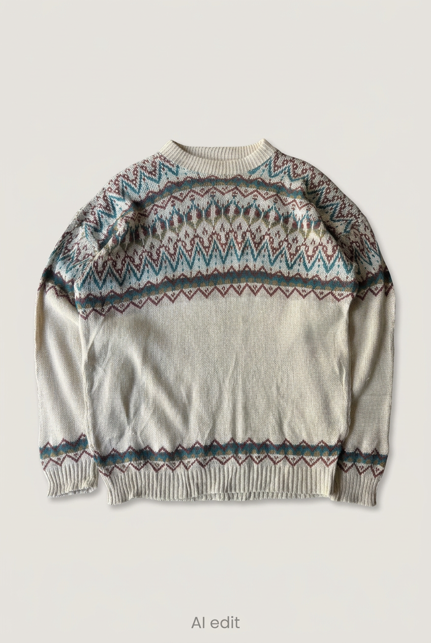 Brazz Collection patterned sweater front preview