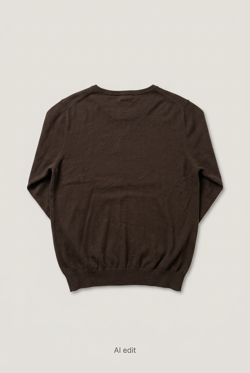 Brown CHAPS sweater back preview