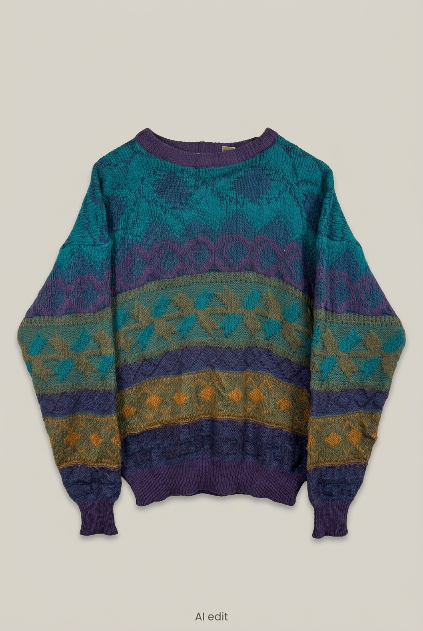Cèto Uomo patterned sweater front preview