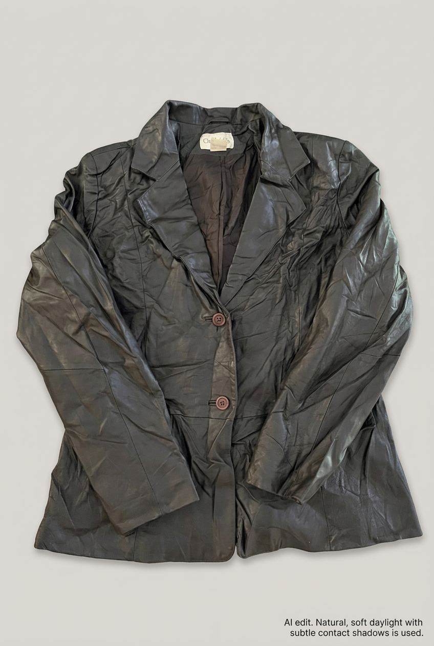 Chadwicks leather blazer front preview